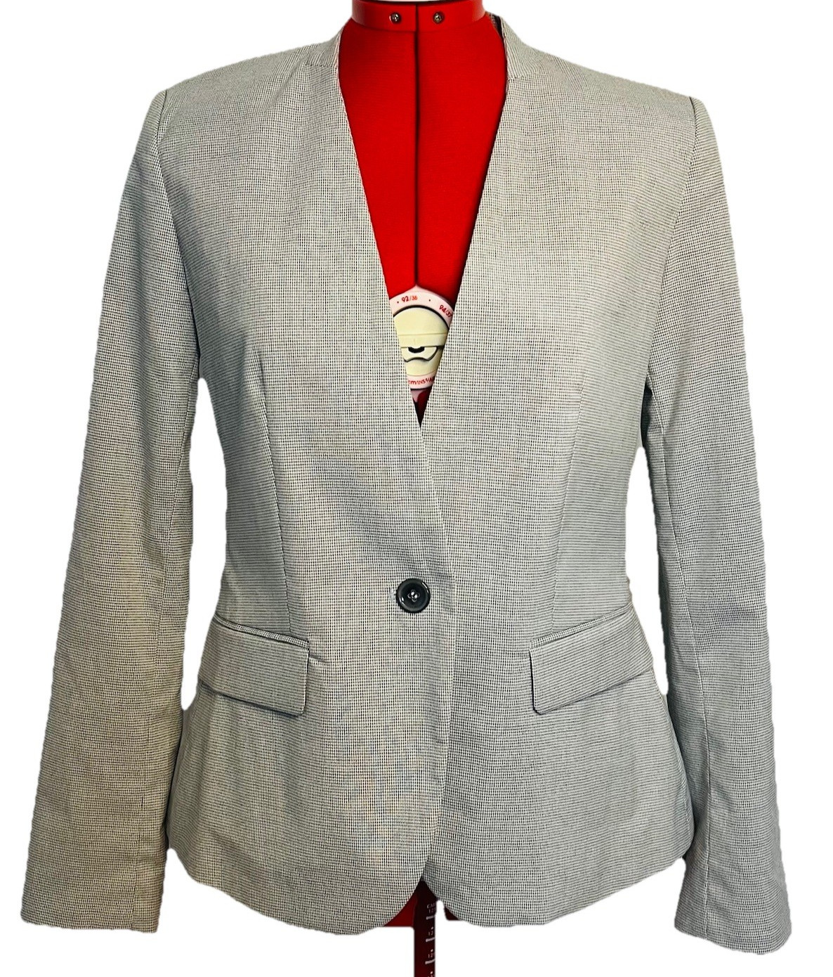 ZARA Blazer Jacket Basic Collection Womens Hounds… - image 1