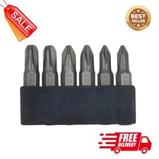 6Pcs 35Mm JIS Screwdriver Bit Set with Magnetic Tip, 1/4 Hex Shank, S2 Alloy Ste