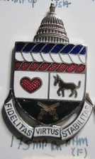 Army crest DUI DI CB   175th MILITARY POLICE BATTALION MP  nhm Foreign made