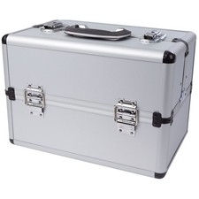 Perel valise à outils en aluminium 360 x 220 x 250 mm avec plateaux cantilever,