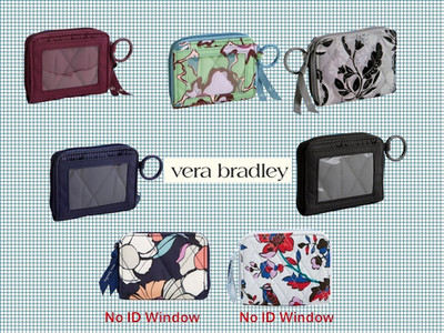 Vera Bradley Small Zip Around Wallet 4.25 in x 3.25 in Ultralight Or Cotton