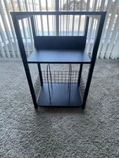 3-Tier Vinyl Record Player Stand Album Storage 120 Albums 15.7"D x 11.8"W x 28"H