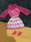 Barbie 1969 Happy Go Pink Dress #1868 Vintage Mod With Shoes