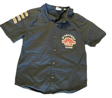 Boys Junk Food Beatles Button Short Sleeve Shirt S St. Peppers Band Gray