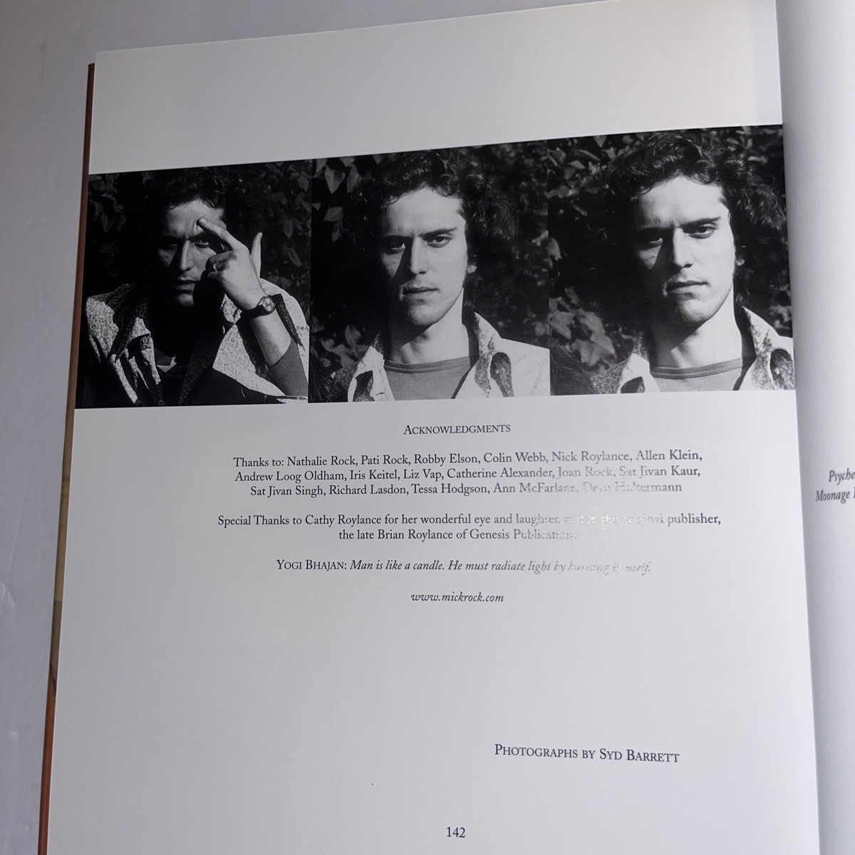 Psychedelic Renegadesシドバレット写真集 MICK ROCK Psychedelic Renegades: Photos of Syd Barrett by Mick Rock