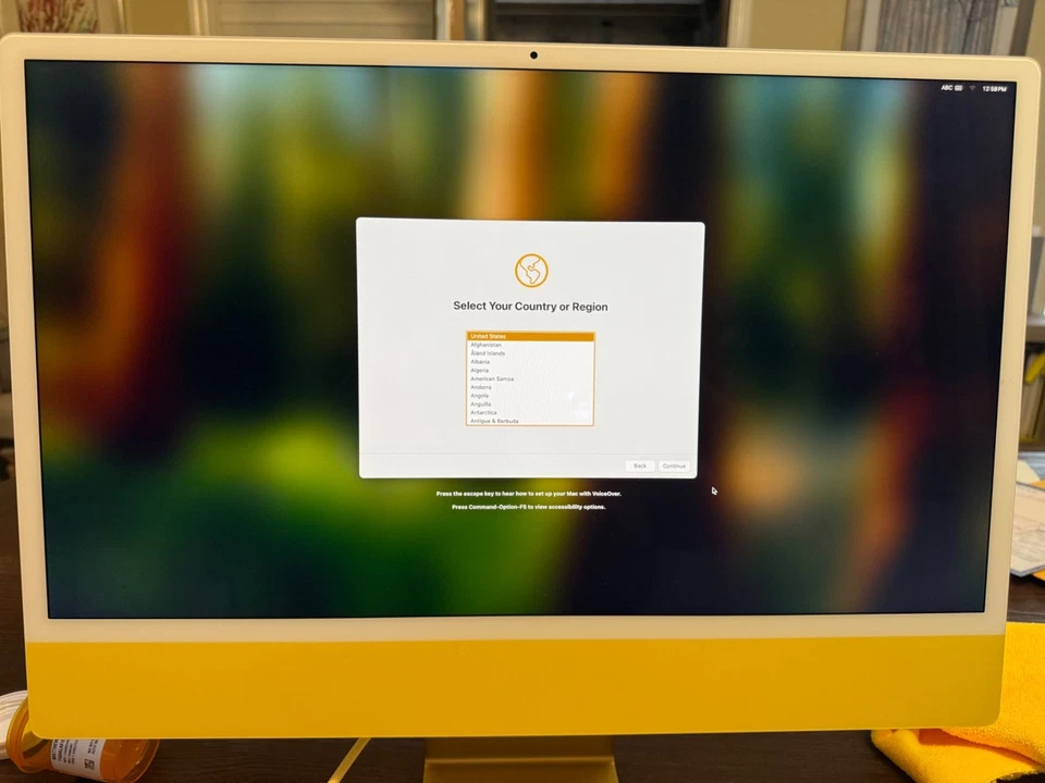 Apple iMac M1 24 «MGPK3LL/A A2438 - 16 GB 256 GB желтый - отличном состоянии! - Изображение 2 из 4