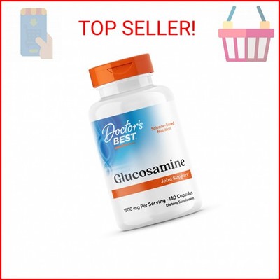 Doctor's Best Glucosamine Supplement for Men & Women - Glucosamine 1500mg Per 2