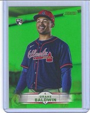 2025 Topps Stadium Club Baseball Lime Green Drake Baldwin RC Atlanta Braves ROY
