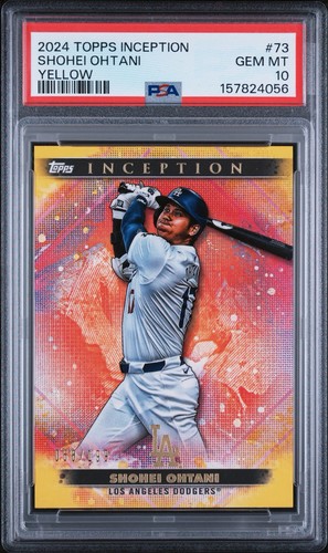 2024 Topps Inception Shohei Ohtani #126 PSA 10 Yellow /199