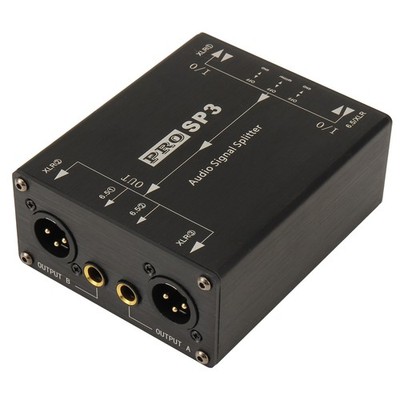 Audio Splitter 1 in 3 Out XLR Balanced mit Isolator 6.5+ XLR Audio Switcher O4B3