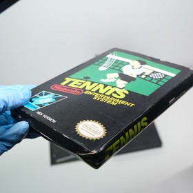 Nintendo NES Tennis Game PAL Hangtab CIB Complete