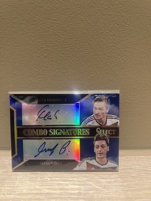 Panini Select Fifa 2015-16 Mesut Özil Mats Hummels Germany /10 Auto Soccer Card