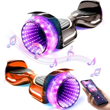 Kids Hoverboard Electric Bluetooth Music Self-Balancing Scooter Light-Up Wheels