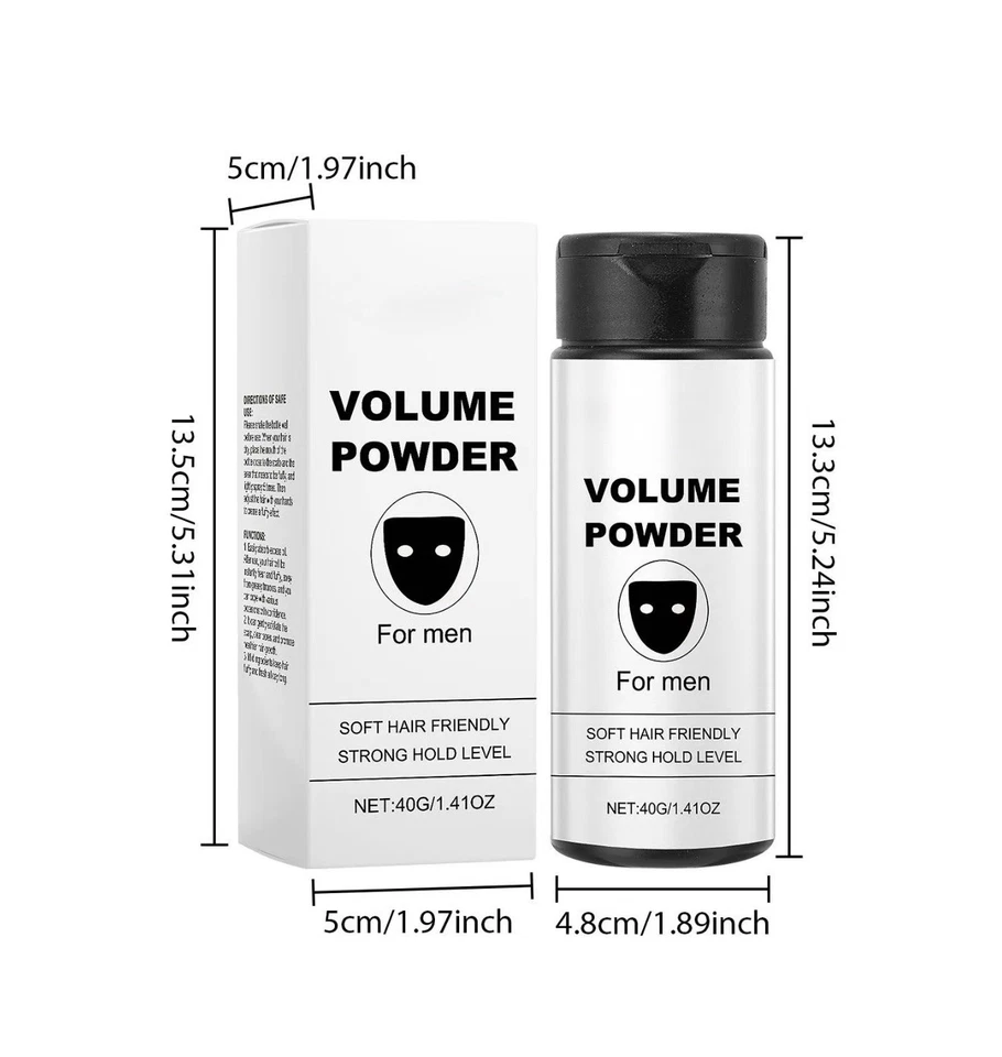 Polvo para cabello con textura para hombre - fácil aplicación, agrega volumen y agarre instantáneamente para un aspecto elegante Foto 2 de 4