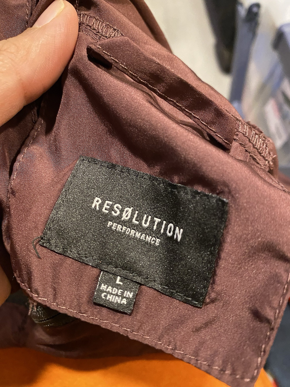 Size Large Resolution Full Zip Maroon Windbreaker - image 5