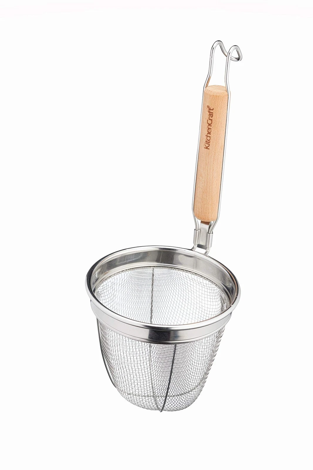 World of Flavours Stainless Steel Noodle Basket/Small Strainer with...