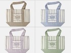 Trader Joes Mini Striped Canvas Tote NWT, Set Of 4. Limited Edition — photo 1