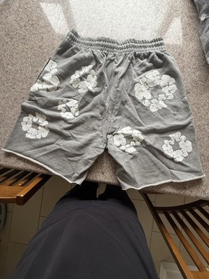 Gray Denim Tears The Cotton Wreath Shorts Sz L | eBay