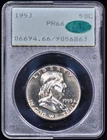 1953 Proof Franklin Half Dollar 50c PCGS PR66 CAC (OGH "Rattler") Toned