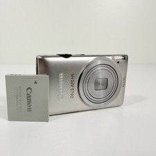 Canon IXUS 220 HS/ELPH 300 HS Digital Camera 12.1 MP Silver Rare Vintage Working