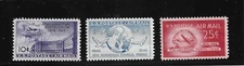 US Stamps- Scott # C42-C44-Set- Mint/NH-OG-1949-US Postal Union-Air Mail
