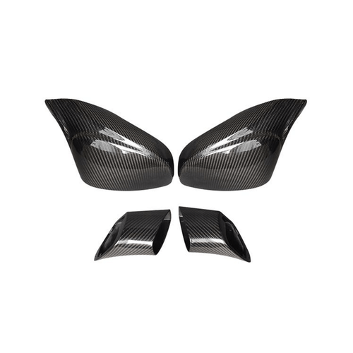 For Ferrari 458 Italia 2011-2016 Dry Carbon Fiber Side Mirror Cover Caps Replace - Picture 6 of 11