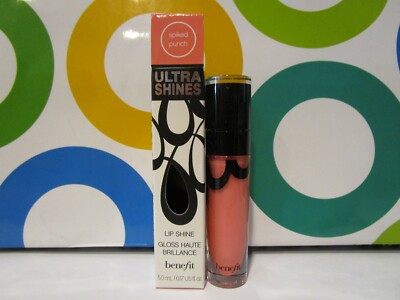 BENEFIT ~ ULTRA SHINES LIP SHINE ~ SPIKED PUNCH ~ 0.17 OZ BOXED