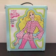Vintage 1974 World Of Barbie Fashion Doll Case Mattel Made In USA Collectible