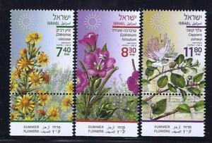 ISRAEL-STAMPS-2020-SUMMER-FLOWERS-SET-OF-3-HIGH-FACE-VALUE-MNH