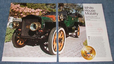 1909 White Model M Steam Car History Info Article ''White House Mobility''