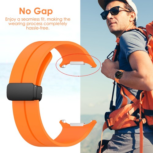 Coque rigide PC pour Samsung Galaxy Watch Ultra 47 mm bracelet silicone/acier - Photo 16 sur 18