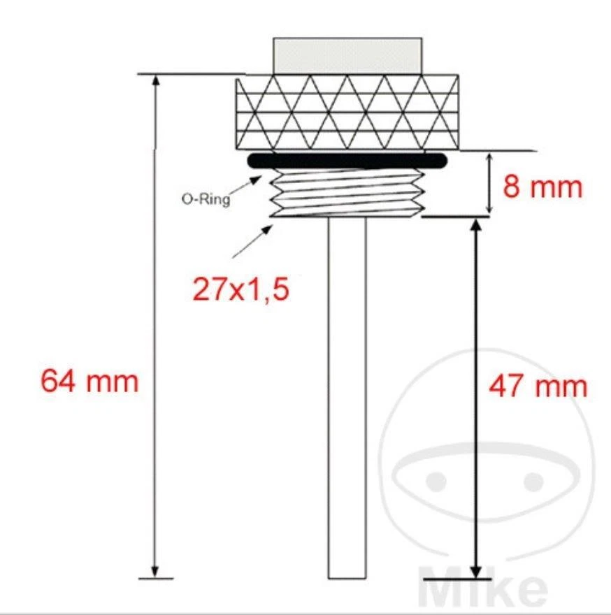 Temperatura Del Aceite -medidor Directo Termómetro para Yamaha VMX-12 1200 Vmax - Imagen 3 de 3