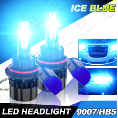 #ad #ad 8000K Front Light 9004 LED Car Headlight Bulbs Hi Lo Beam Ice Blue High Power US $19.52