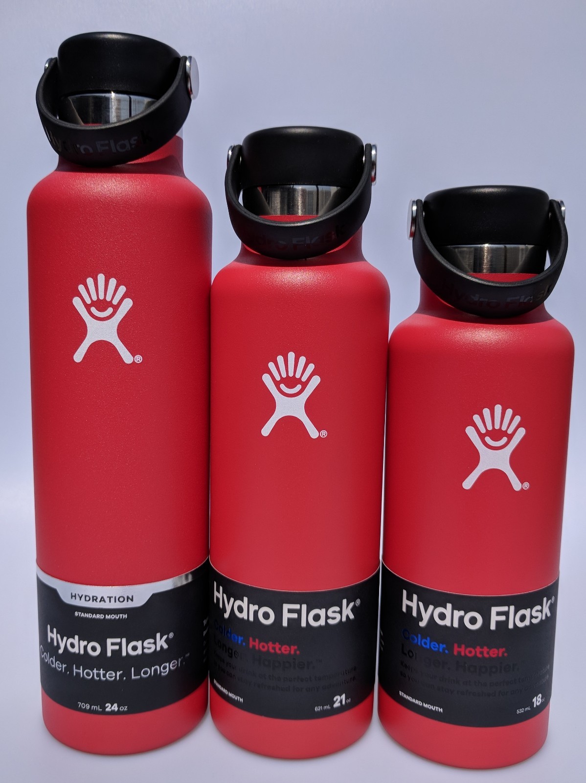 red 24 oz hydro flask