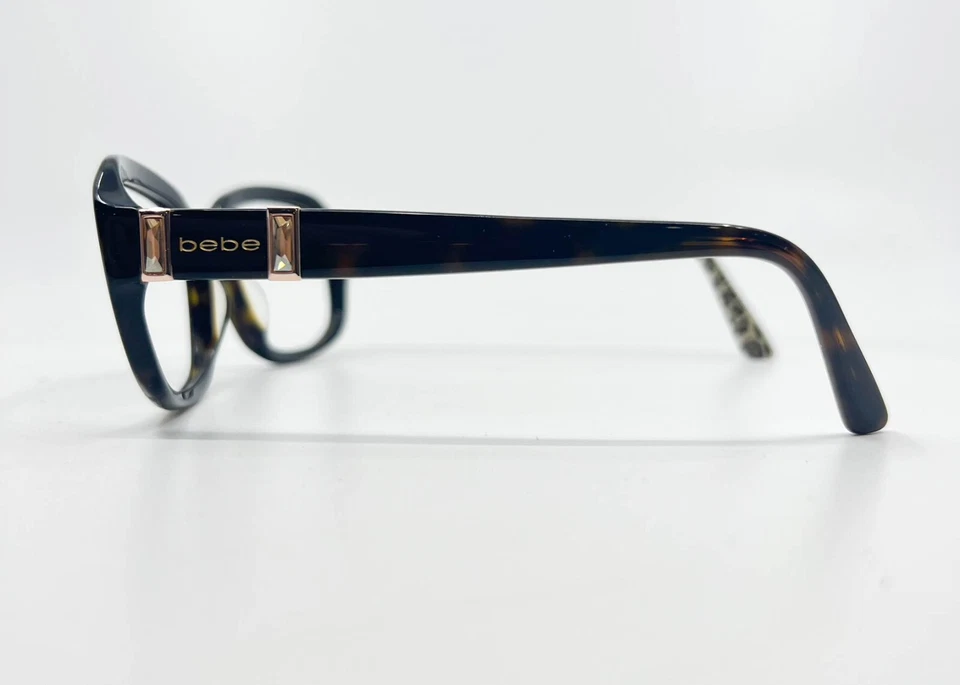 Óculos de sol feminino BEBE Finest BB7080 215 tartaruga 06/16 retangular armação 6911 - Imagem 3 de 4