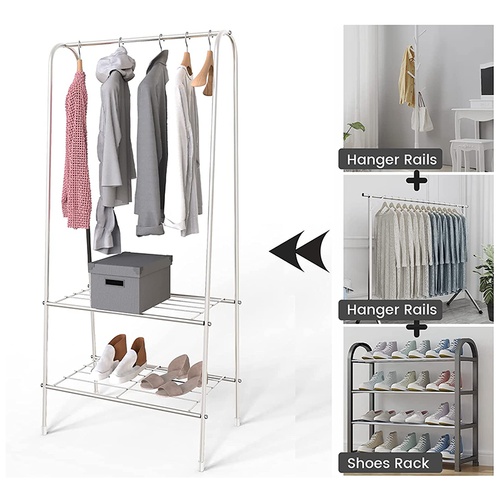 Heavy Duty Metal Clothes Rail Hanging Rack Garment Display Stand ...