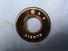 JAGUAR DAIMLER LIGHT SWITCH ESCUTCHEON (O S H) MARK 2 V8 S/E-TYPE MK 10 C15449
