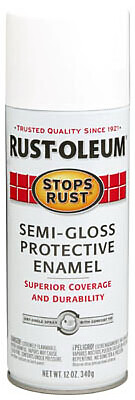 Rust-Oleum 7797-830 Stops Rust Spray Enamel, White Semi-Gloss, 12-oz. - Quantity