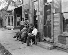 1910s GENERAL STORE Next to Ford Dealer Photo  (225-B)