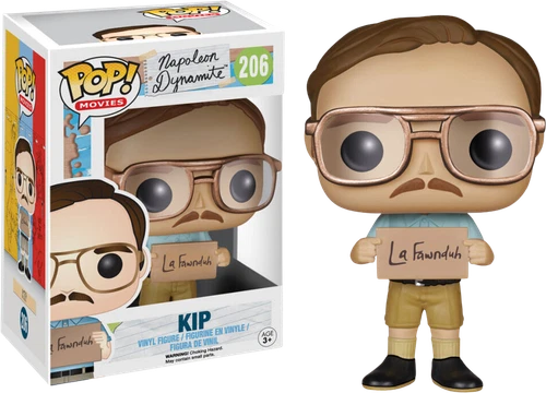 Funko POP Television Star Napoleon Dynamite #206 KIP Vinyl Figure In Box