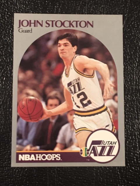 John Stockton 90 91 NBA Hoops Basketball Card 294 Utah Jazz EBay