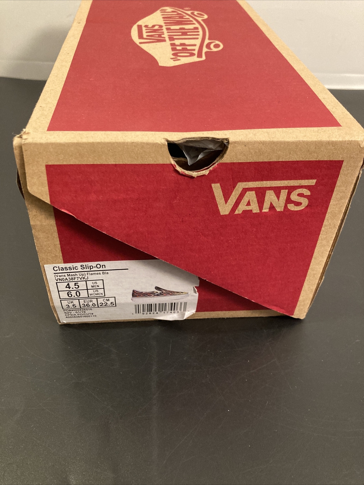 Vans Off The Wall Old Skool Flame Skateboard Shoes US Men's 4.5 Women's