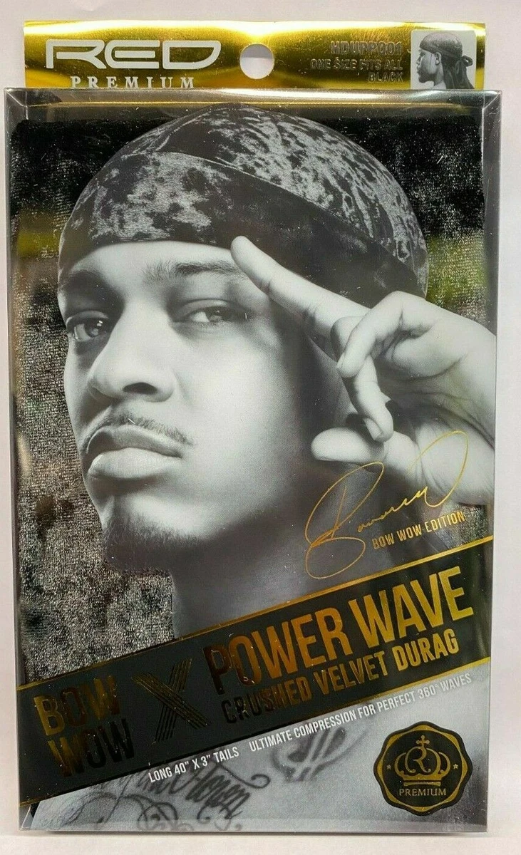 KISS COLORS & CARE Power Wave Velvet Durag, Burgundy 