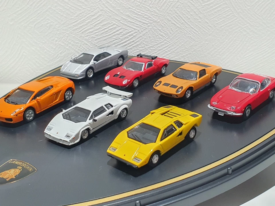 1/72 DyDo LAMBORGHINI diecast set & Display Countach lp5000 Lp400 Diablo Miura - Image 2 of 4