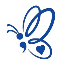 Vinyl Car Decal Sticker - Suicide Awareness semi colon Butterfly PTSD memory