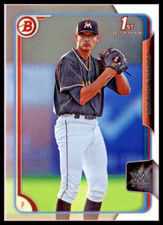 2015 BOWMAN DRAFT #162 JUSTIN JACOME MIAMI MARLINS