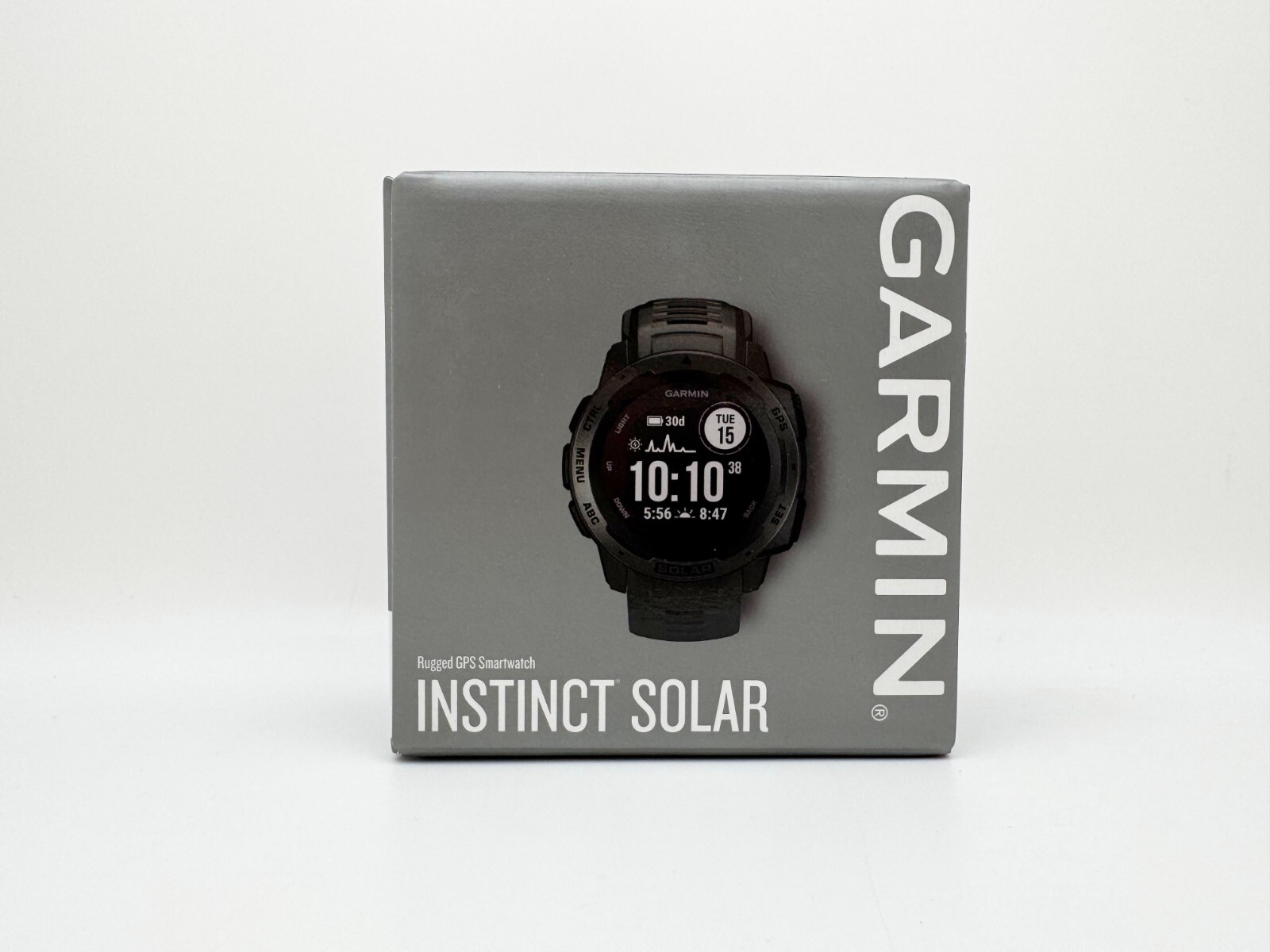 Garmin Instinct Solar Rugged GPS Smartwatch in Graphite Brand New 010-02293-10-image
