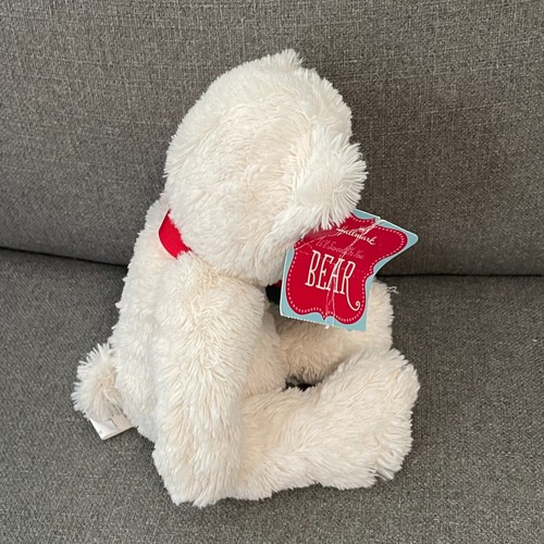 Orsacchiotto imbottito Hallmark Li'l Sweet On You Bear 10" beige San Valentino fiocco rosso - Foto 2 di 5