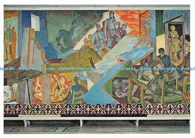 D080920 Oslo. Norwegen. Rathaus. Haupthalle. Fresco. Alf Rolfsen. Mittet