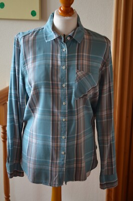 Bluse blau mit Karos Gr. L von Aeropostale